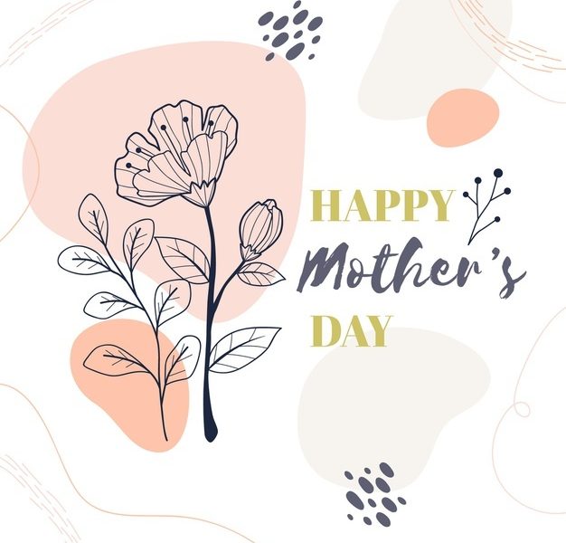 Floral mother’s day illustration Free Vector