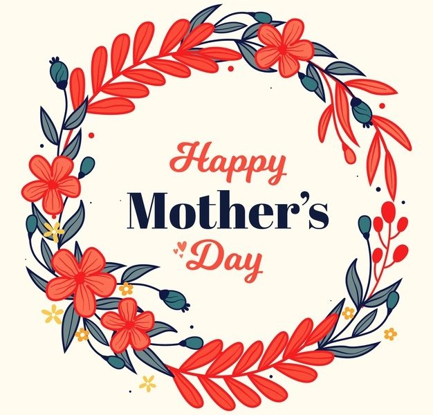 Floral mother’s day illustration Free Vector