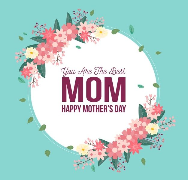 Floral mother’s day illustration Free Vector