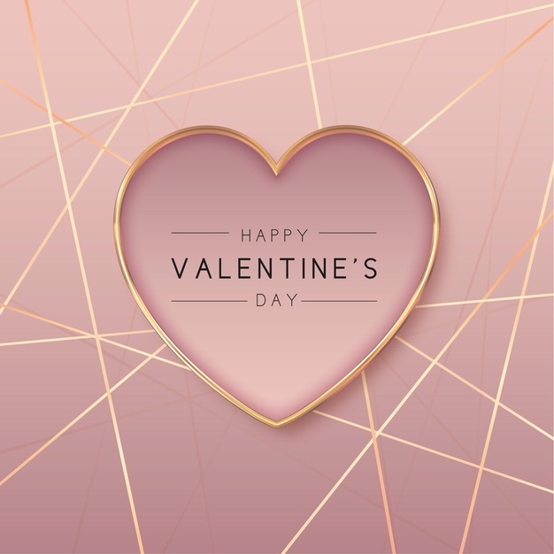 Golden Heart Shape Valentine S Day Background 23 2148804008