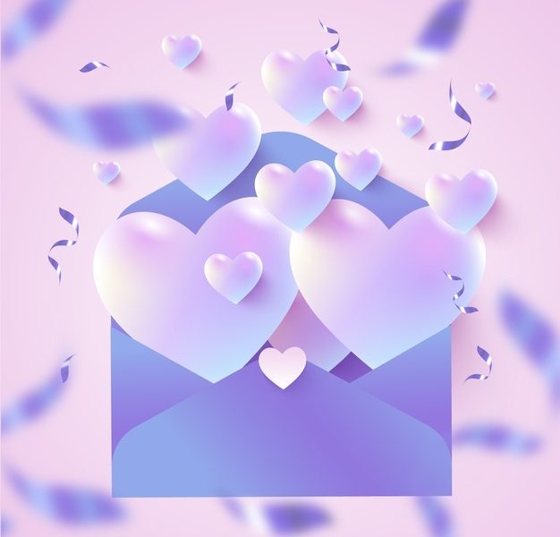 Gradient valentine’s day illustration Free Vector