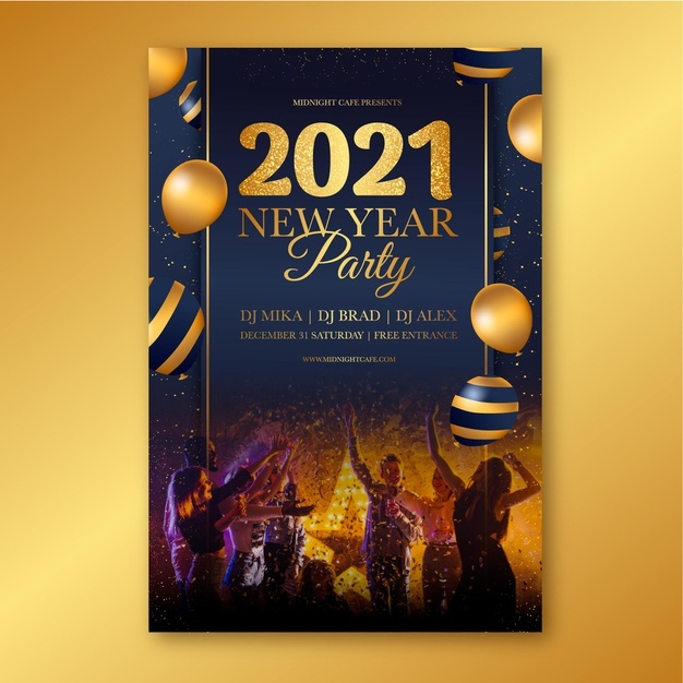 Hand Drawn 2021 Party Poster Template 52683 49555