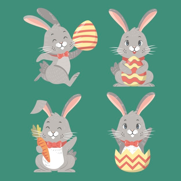 Hand Drawn Easter Bunny Collection 23 2148882980