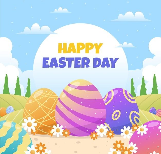 Hand drawn easter illustration Free Vector