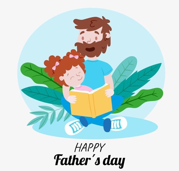 Hand drawn father’s day illustration Free Vector