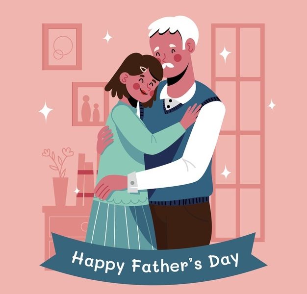 Hand drawn father’s day illustration Free Vector