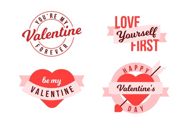 Hand Drawn Valentine S Day Labels Pack 23 2148797703