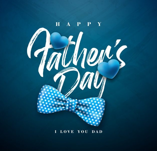 Happy father’s day greeting card design with dotted bow tie and typography letter Free Vector Happy father’s day greeting card design with dotted bow tie and typography letter Free Vector