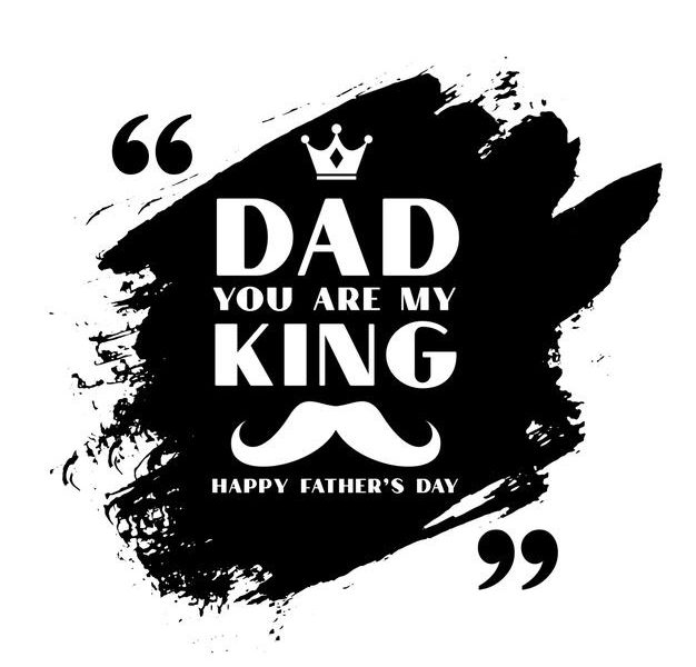 Happy fathers day abstract greeting card Free Vector