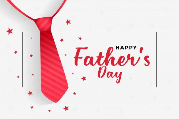 Happy Fathers Day Background With Red Tie 1017 25398