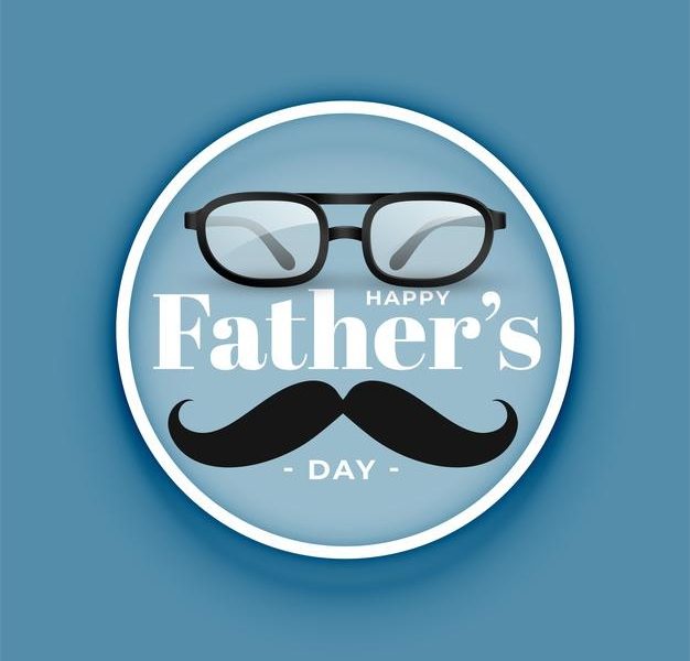 Happy fathers day realistic background Free Vector