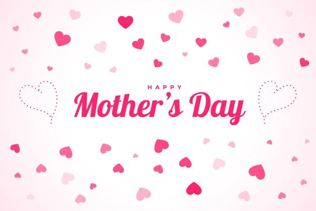 Happy Mothers Day Celebration Background With Floating Hearts 1017 31625