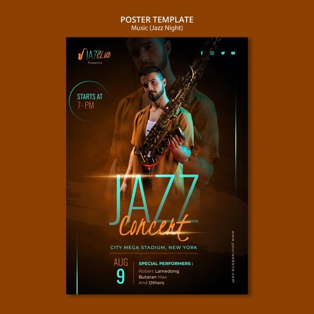 Jazz Concert Print Template 23 2149063916