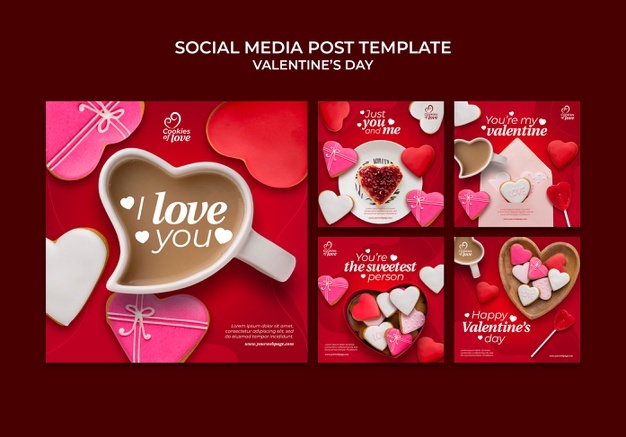 Lovely Valentine S Day Social Media Posts Set 23 2149147065