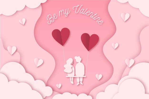 Lovely Valentine S Day Wallpaper Paper Style 23 2148793021