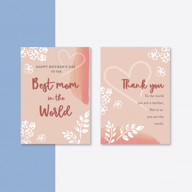 Mother S Day Card With Elegant Flowers 83728 626