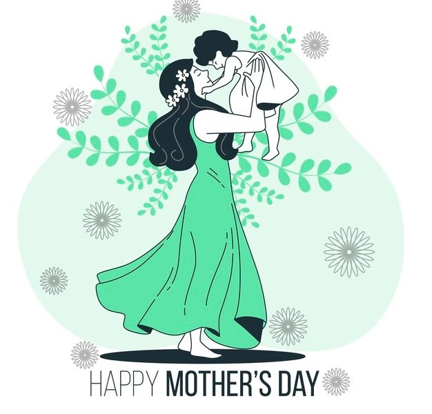 Mother’s day concept illustration Free Vector