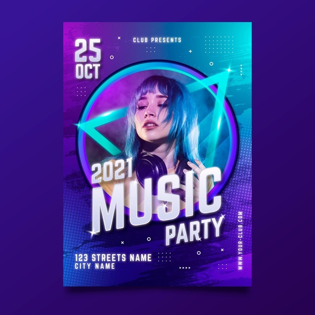 Music Event Poster With Photo 2021 52683 42065