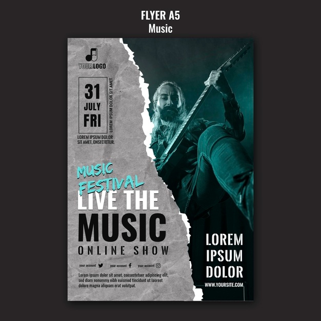 Music Flyer Design Template 23 2149081202