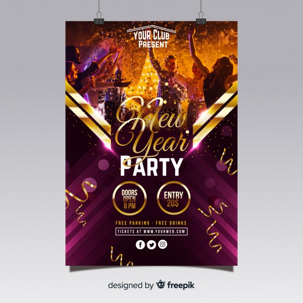 New Year Party Poster 2019 52683 1532