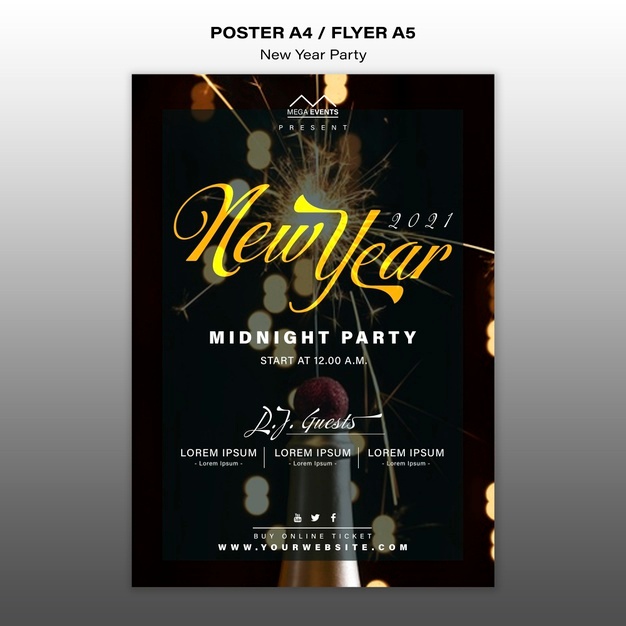 New Year Party Poster Template 23 2148813610