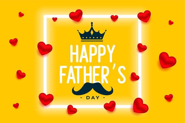 Nice Happy Fathers Day Yellow Background 1017 32155