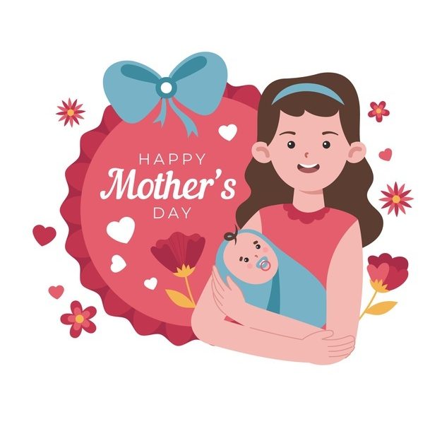 Organic flat mother’s day illustration Free Vector