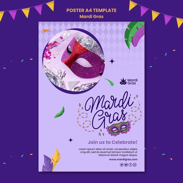 Purple Mardi Gras Print Template 23 2149182738