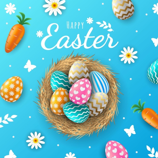 Realistic Easter Background 52683 57480