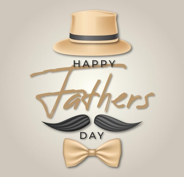 Realistic happy father’s day banner Free Vector