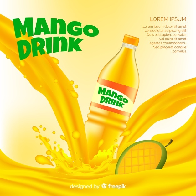 Realistic Mango Juice Advertisement 23 2148154679