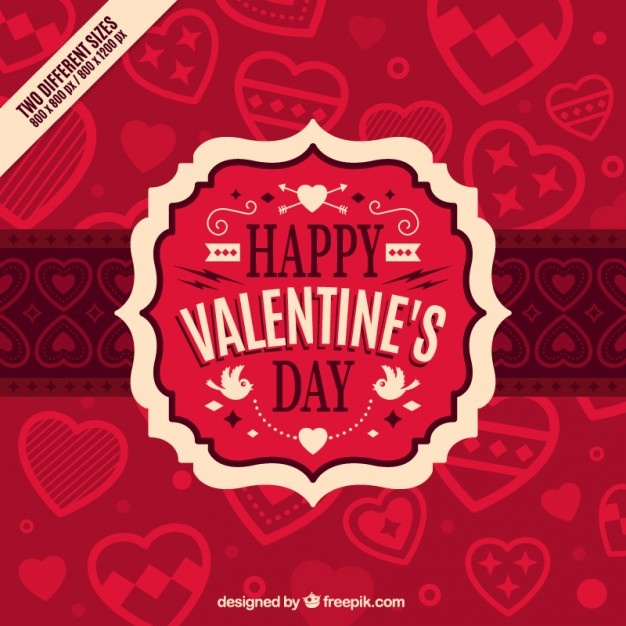 Retro Valentines Day Background Red Color 23 2147534857