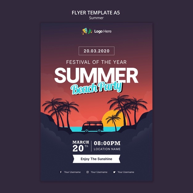 Summer Party Flyer Template 23 2148481680