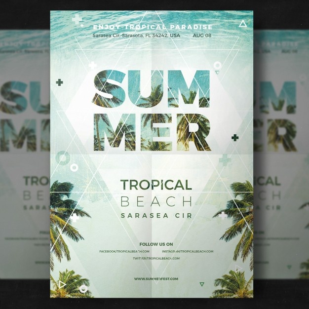Summer Party Flyer 1051 1609