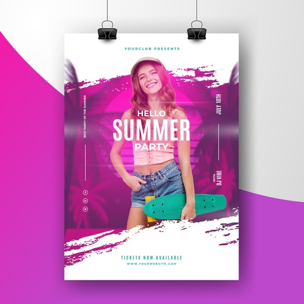 Summer Party Poster Template 52683 37328