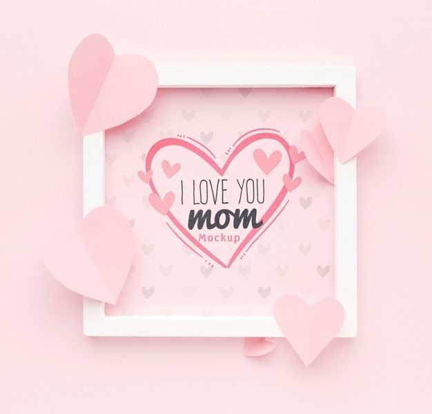 Top view mothers day concept Free Psd