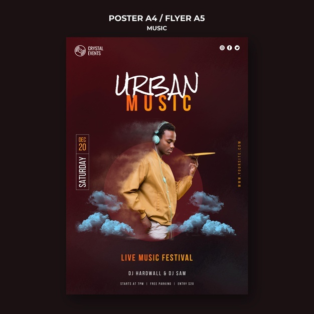 Urban Music Festival Poster Template 23 2148901781