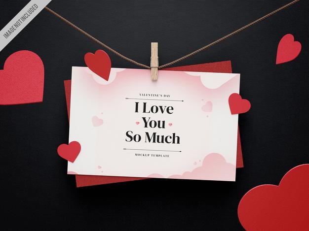 Valentines Day Card Mockup 1051 3118