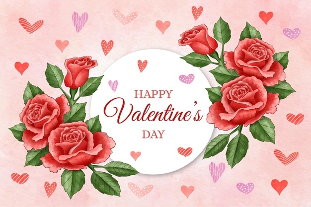 Watercolor Valentines Day Background 23 2148806311