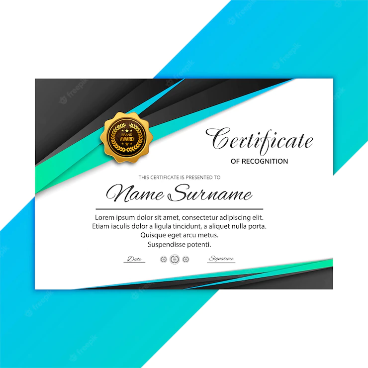 Abstract Certificate Template 1035 19091