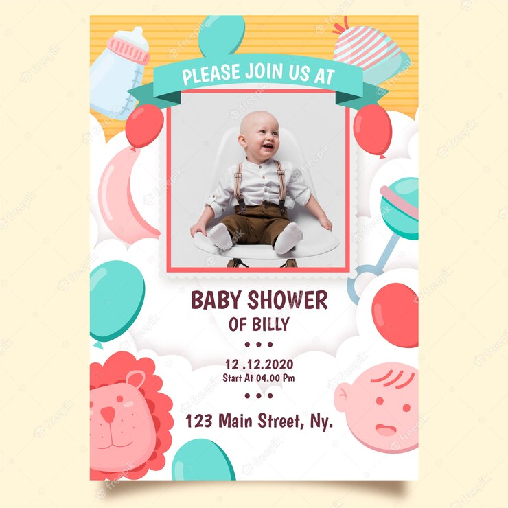 Baby Boy Shower Invitation Template Theme 23 2148471778