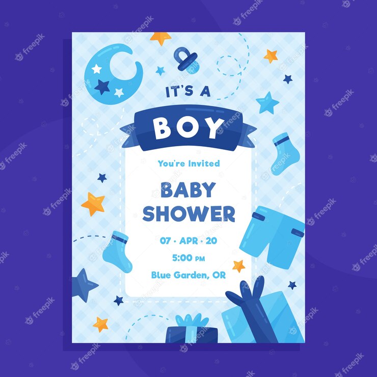 Baby Shower Card Template Boy 23 2148477419