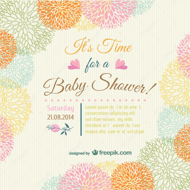 Baby Shower Floral Invitation Card 23 2147495040