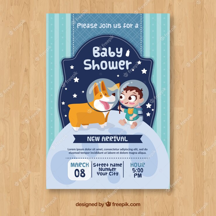 Baby Shower Invitation Flat Style 23 2147765917