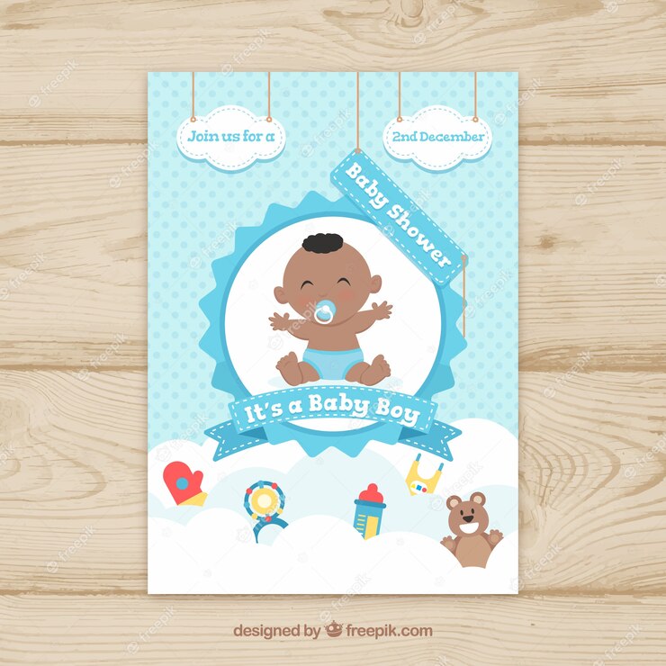 Baby Shower Invitation Flat Style 23 2147767201