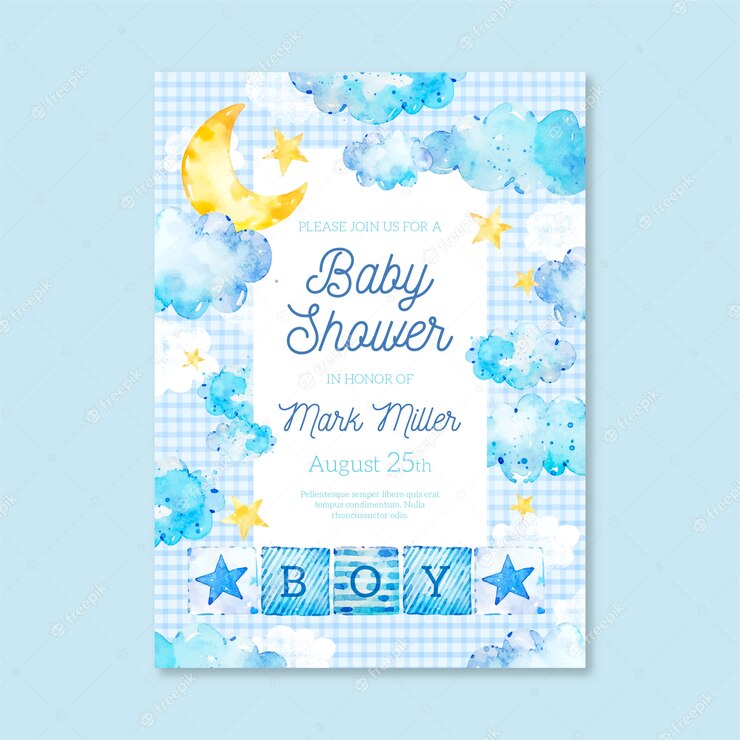 Baby Shower Invitation Template Boy 52683 35638