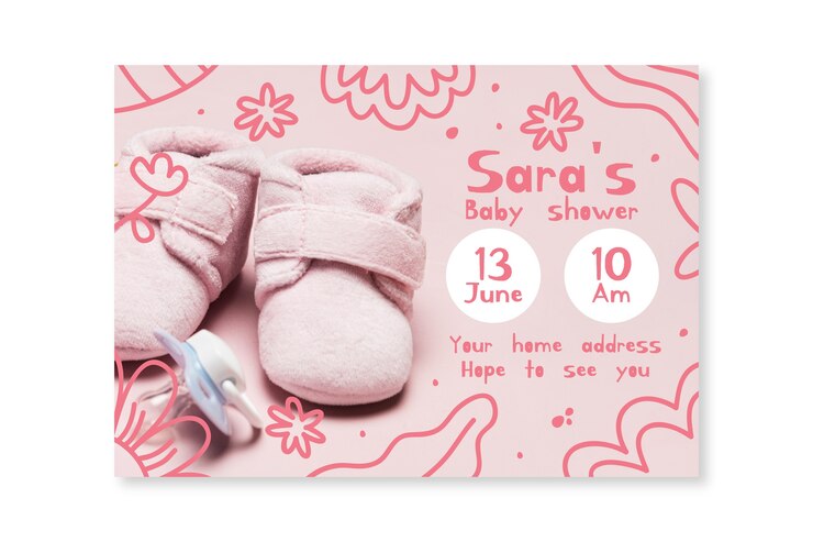 Baby Shower Invitation Template With Photo 23 2148475100