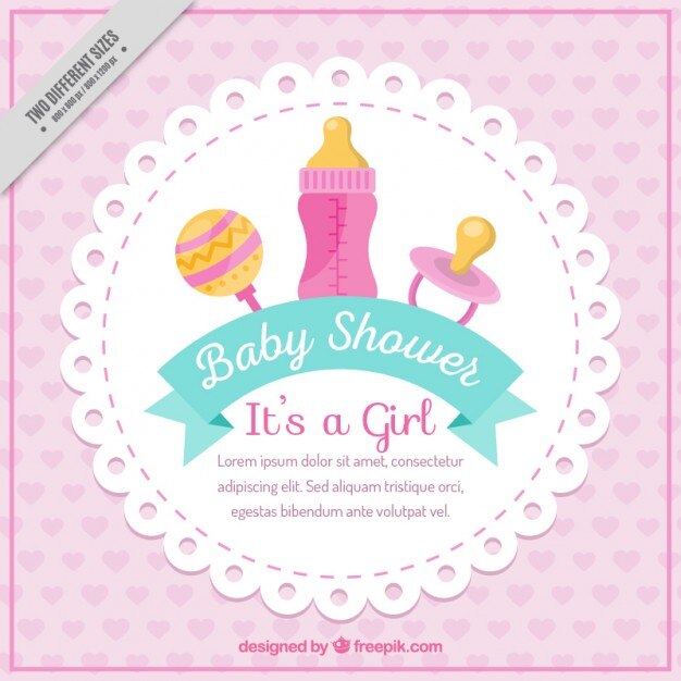 Baby Shower Invitation With Elements 23 2147543600