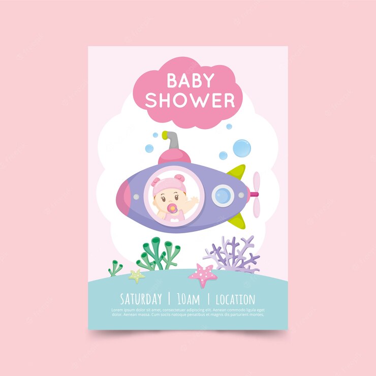 Baby Shower Template Invitation Girl Theme 23 2148472748