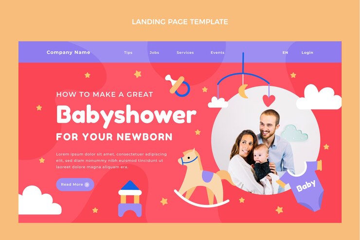 Babyshower Landing Page Template 23 2149215337